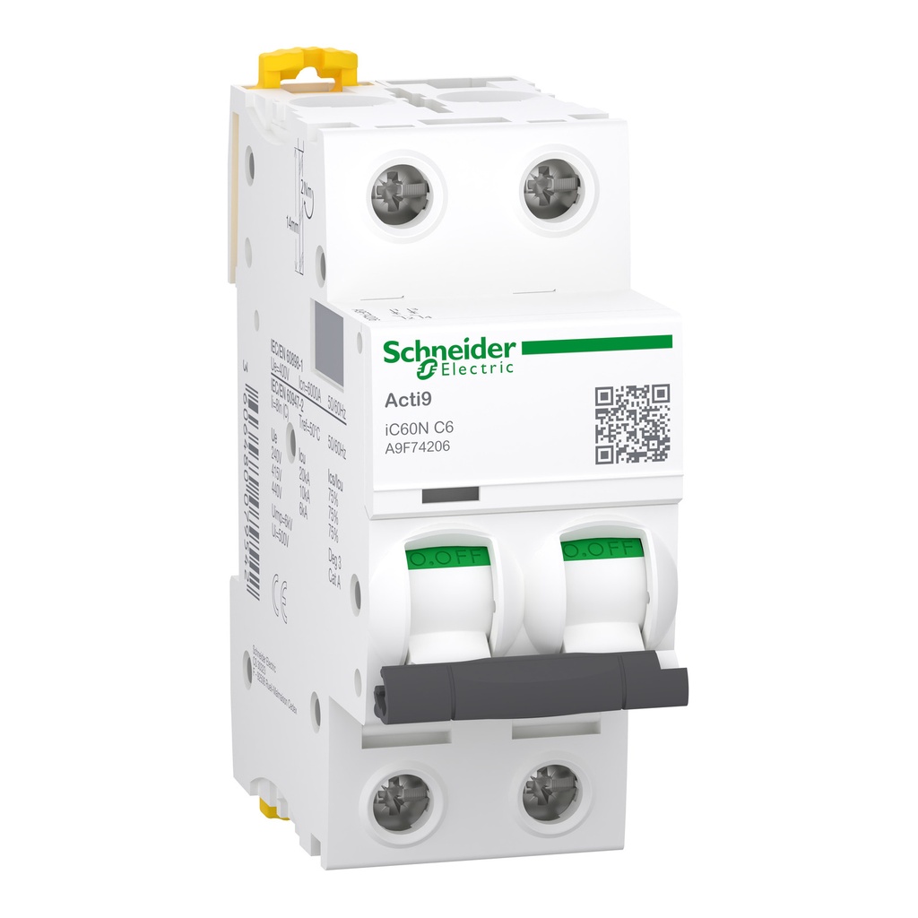 Breaker riel din 2P 6A A9F74206