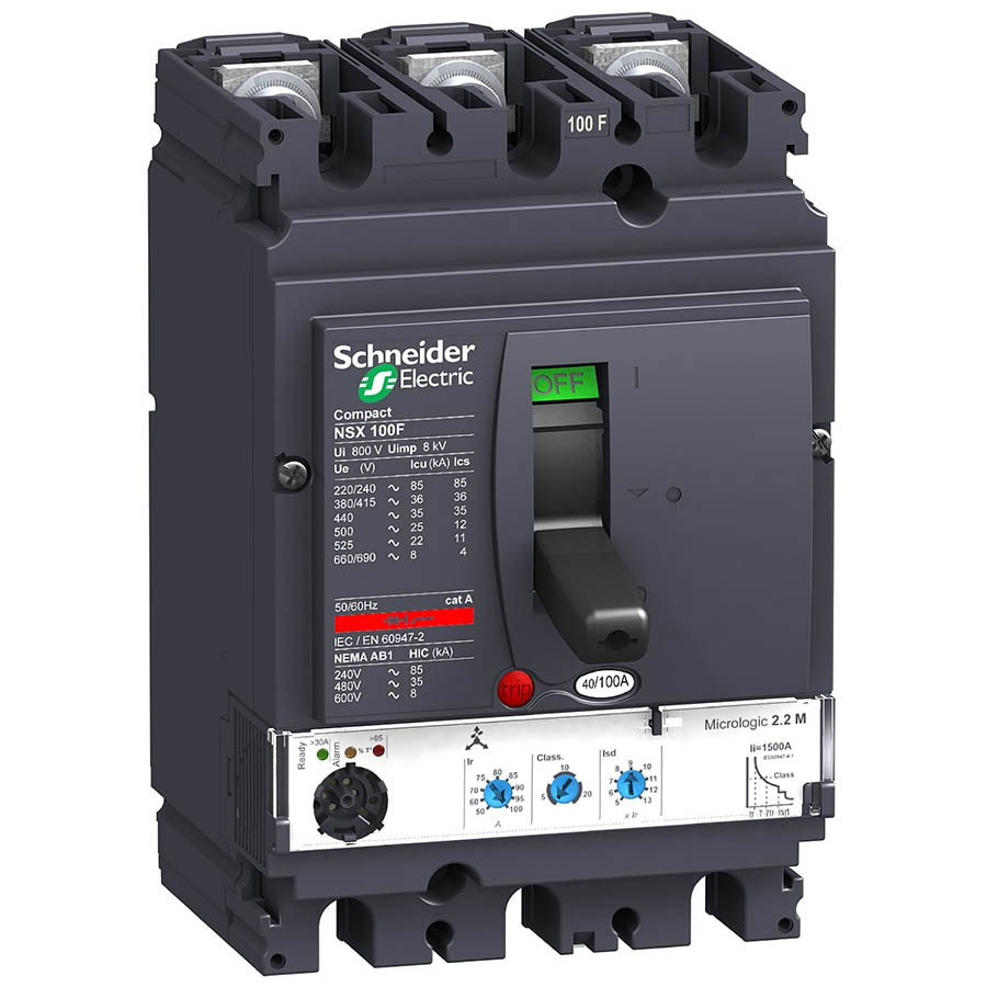 Breaker regulable NSX 100A 36-100A caja moldeada LV429770