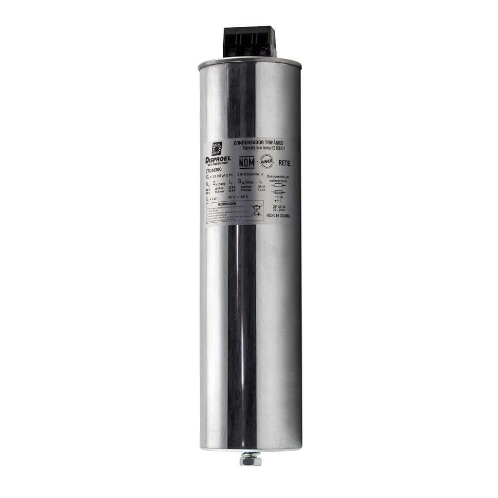 CONDENSADOR TRIFÁSICO 20KVAR 440-460VAC