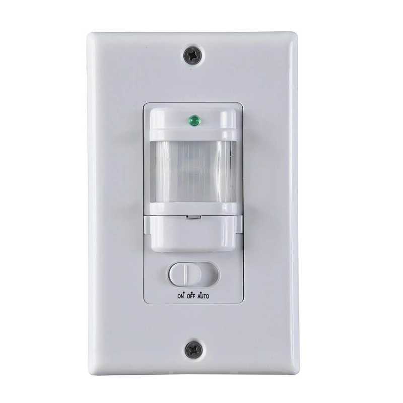 Sensor de movimiento de pared con interruptor