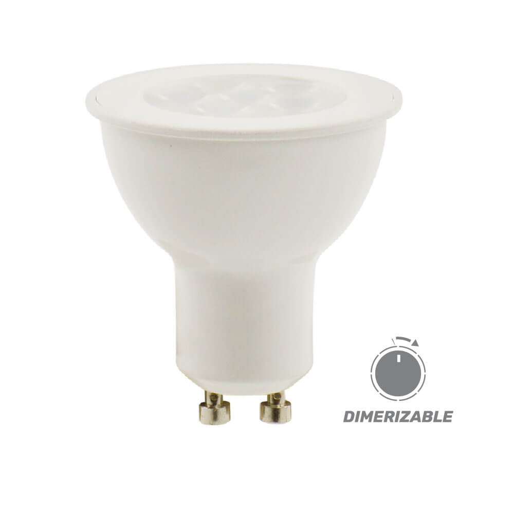 Foco led dicroico dimerizable GU10 6W 550LM 2700K