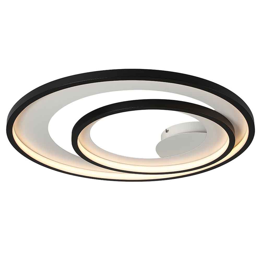 Lampara LED de tumbado Naomi black/white luz cálida 45W