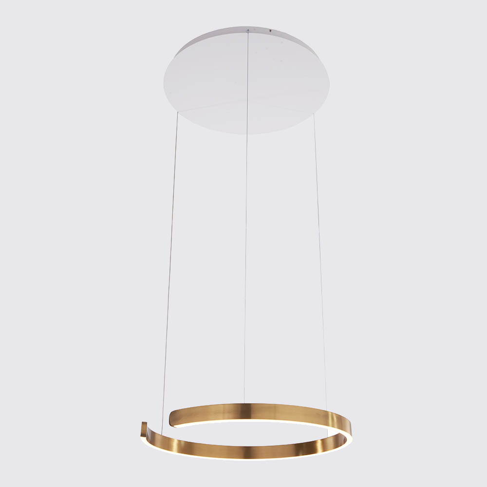 Lámpara LED colgante Occhio 60 gold con luz cálida 28W