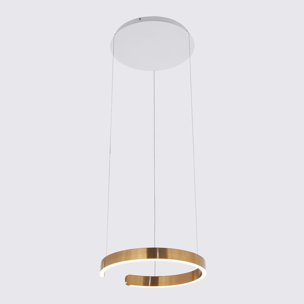 Lámpara LED colgante Occhio 40 gold con luz cálida 22W