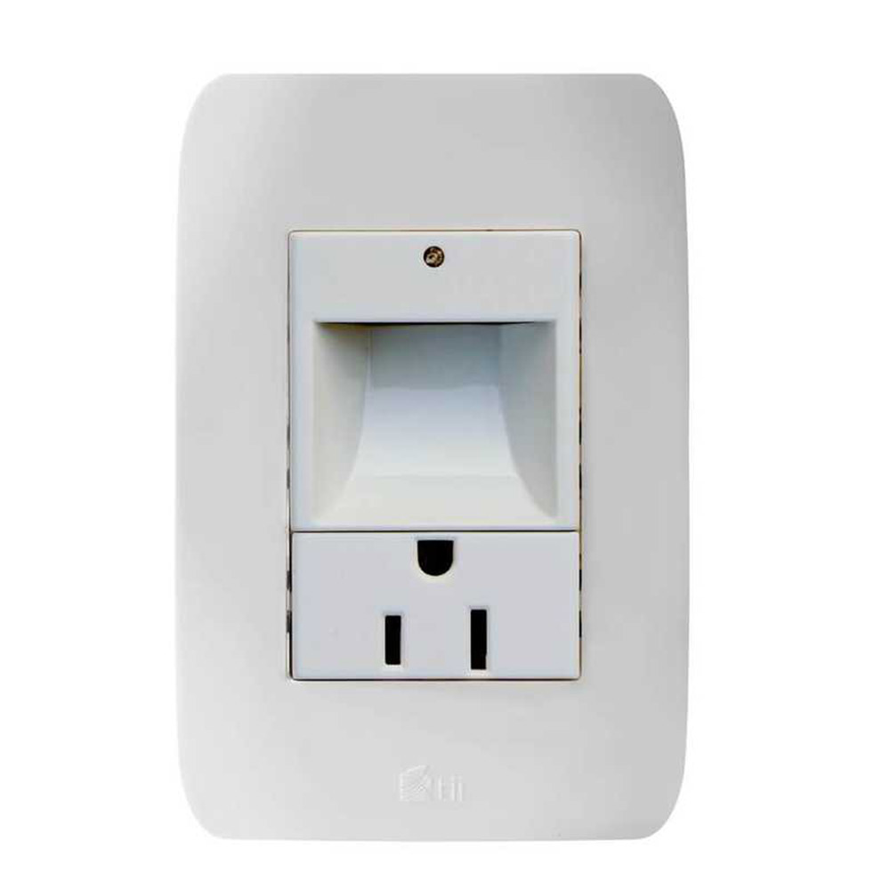 Luz de noche con sensor + tomacorriente "BANU" TII