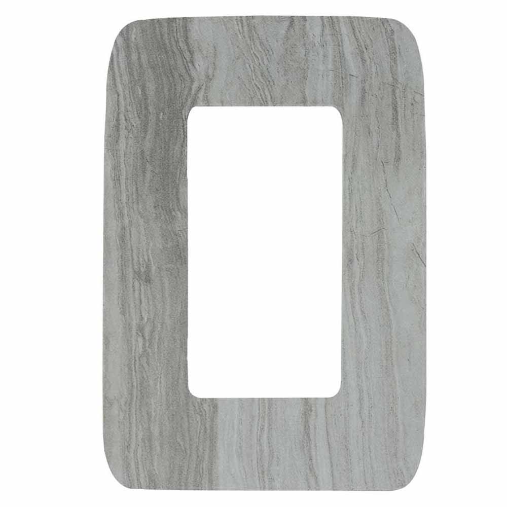 Placa duplex acabado marmoleado gris Chatel