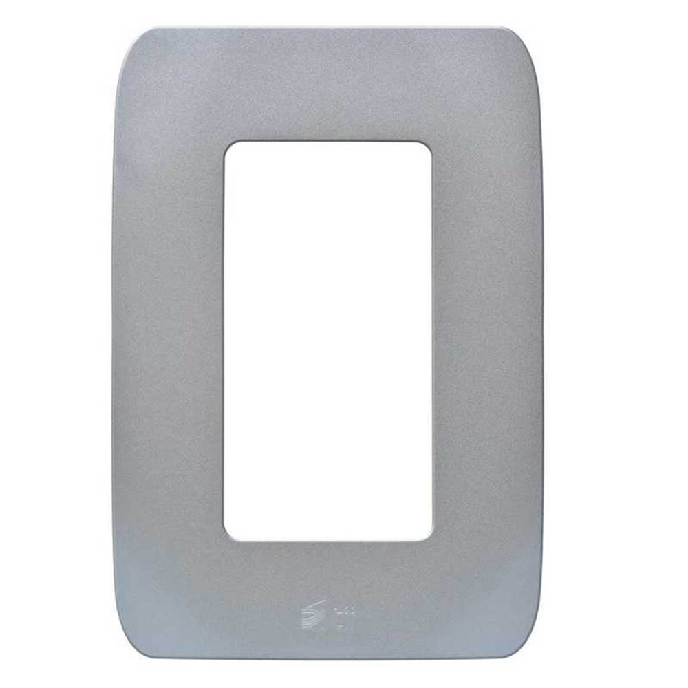 Placa duplex acabado champagne Chatel