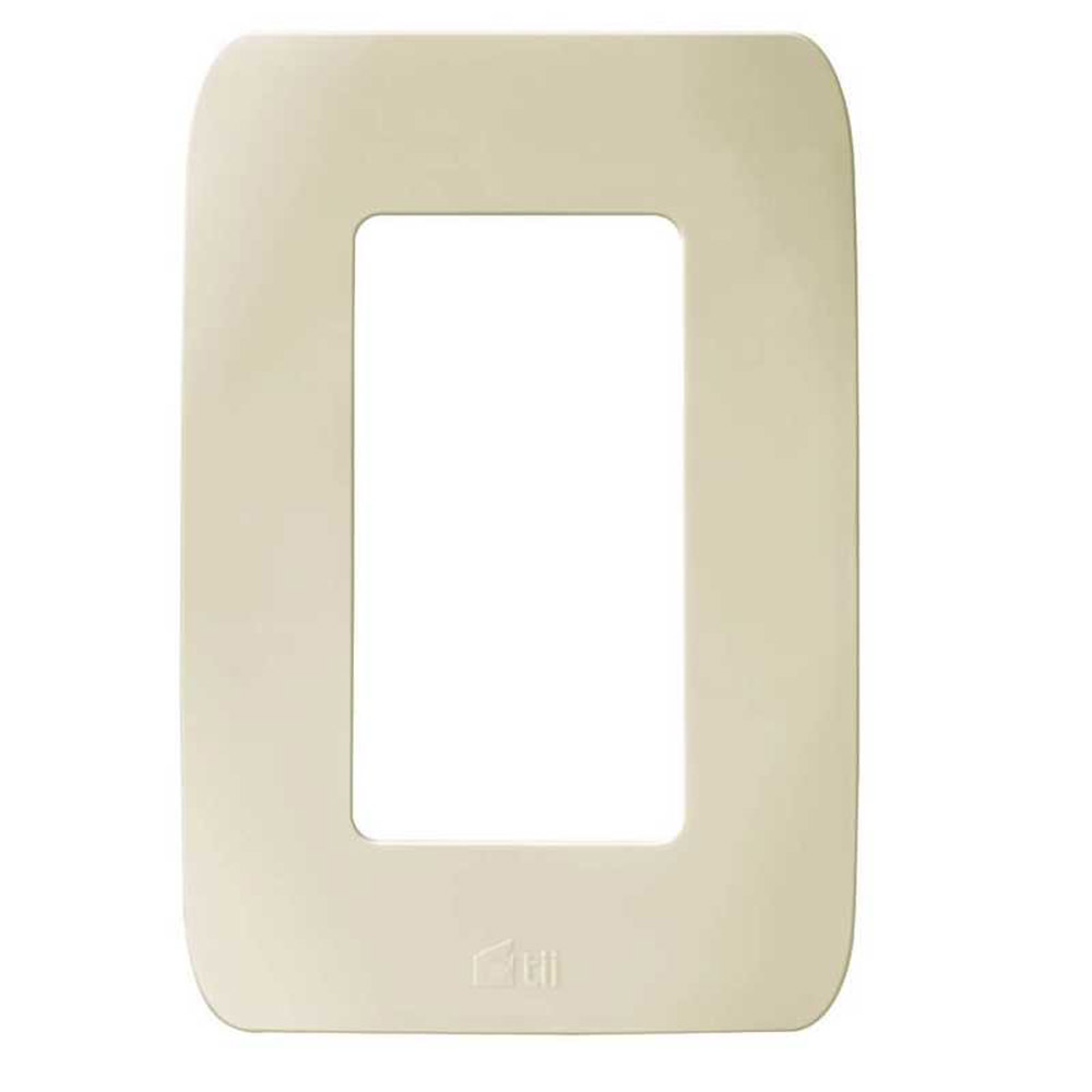 Placa duplex acabado almendra Chatel