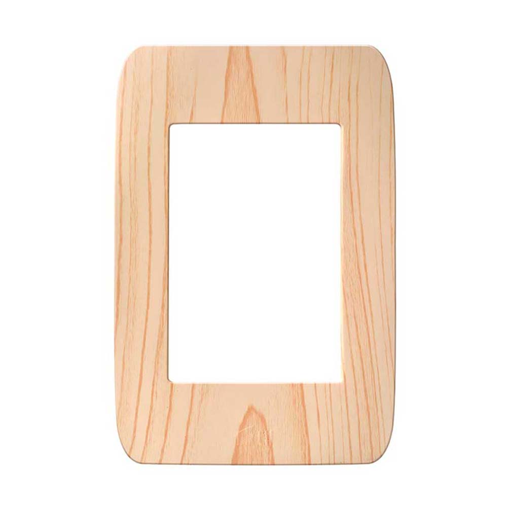 Placa triple acabado roble claro Chatel