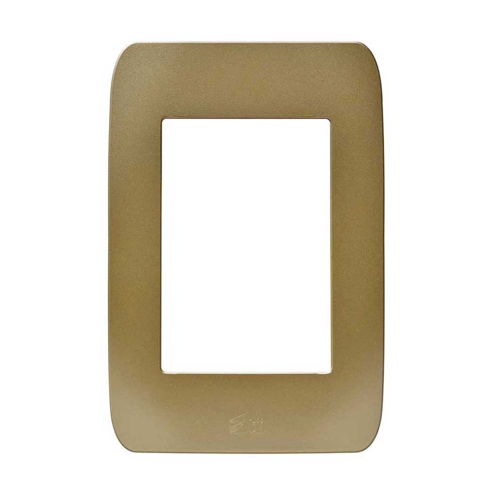 Placa triple acabado oro Chatel