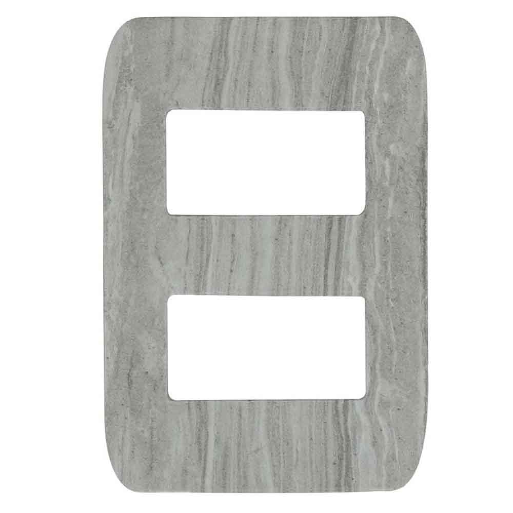 Placa para interruptor doble marmoleado CHATEL