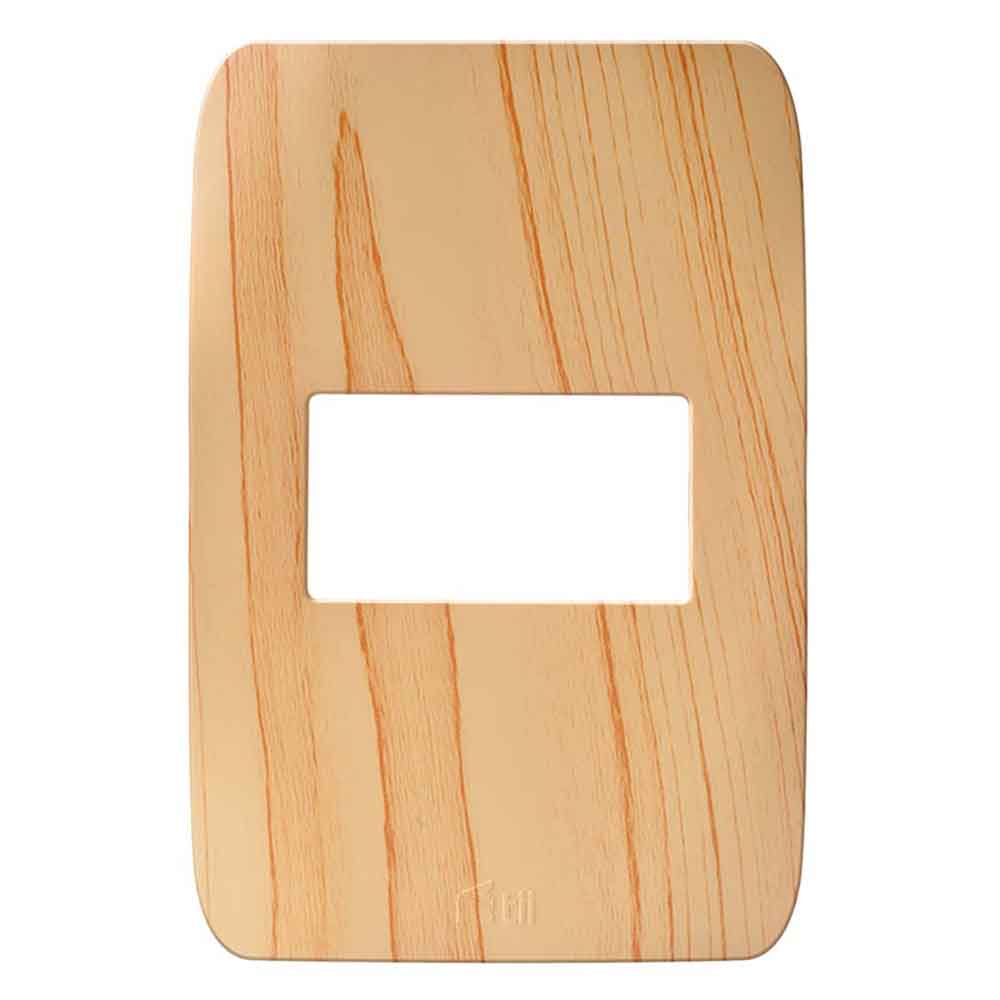 Placa para interruptor simple roble claro "CHATEL"