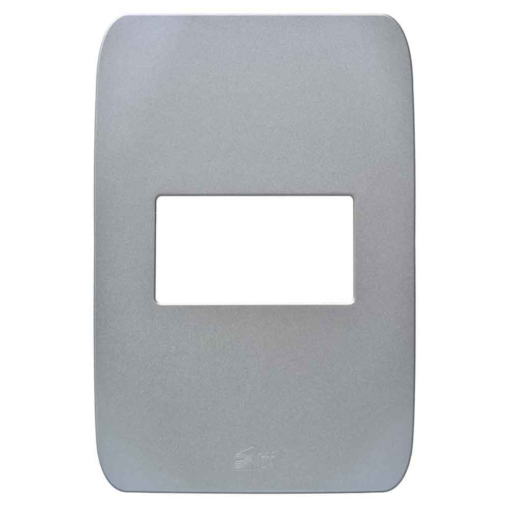 Placa para interruptor simple champagne Chatel