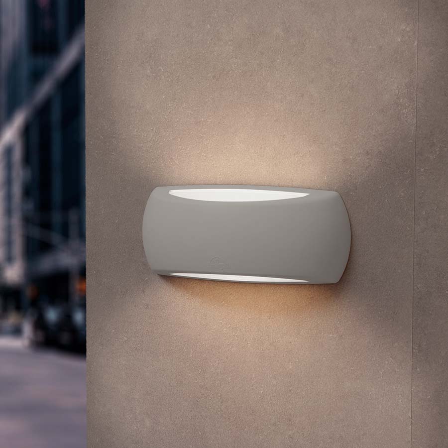 Lámpara de pared up&down Francy gris IP66