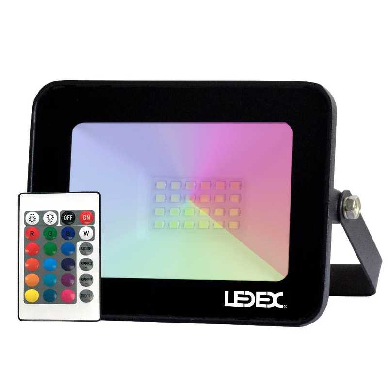 Proyector led SMD 20W 600LM RGB IP65 con control
