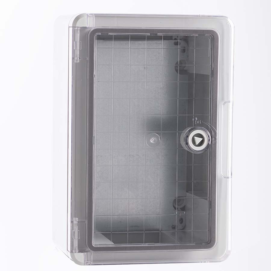 Gabinete plástico ABS 200x300x130 p.transparente
