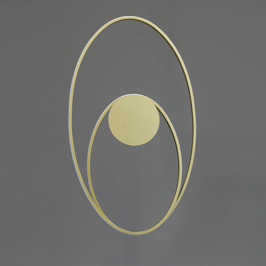Lámpara LED de techo/pared Baptiste gold con luz cálida 36W