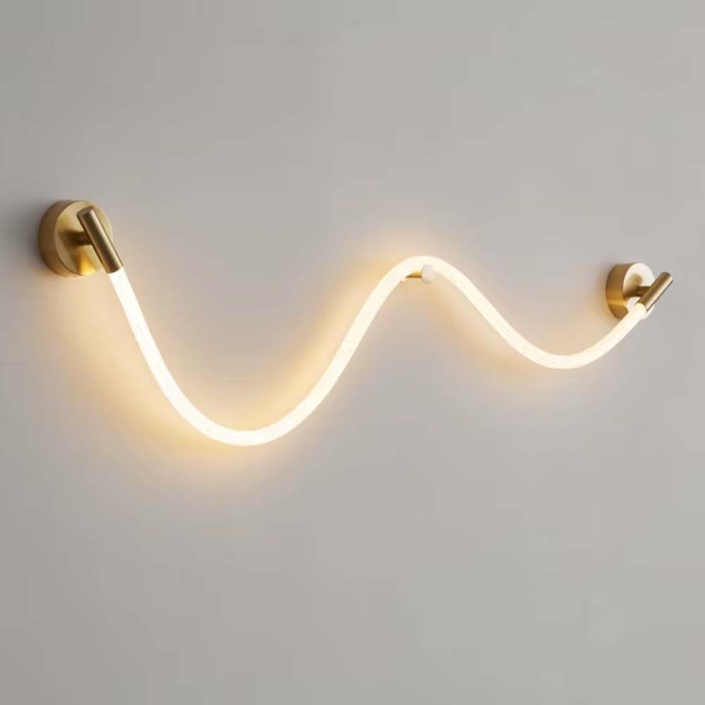 Lámpara LED de pared Flex 138 brass con luz cálida 16W