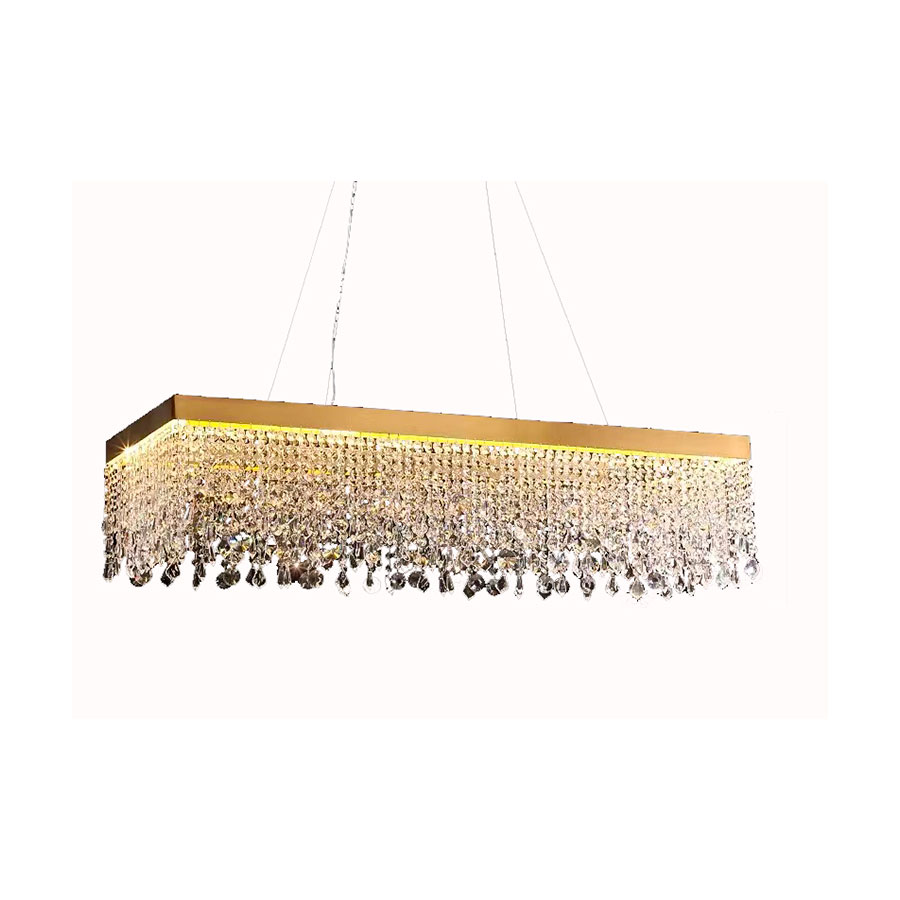 Lámpara LED colgante Leah 100 cristal K9  luz cálida 62W