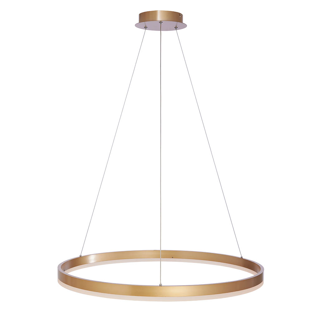 Lámpara LED colgante Aro 80 gold con 3CCT 36W