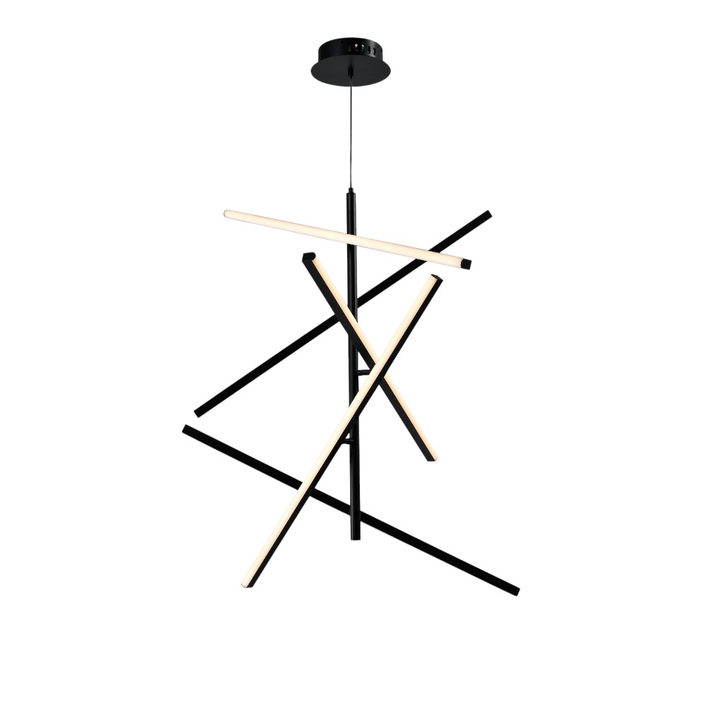 Lámpara LED de colgante Morphe 80 black con 3CCT 46W